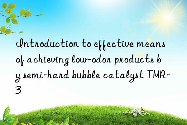 Introduction to effective means of achieving low-odor products by semi-hard bubble catalyst TMR-3