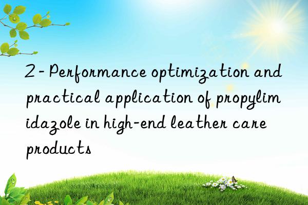 2 - Performance optimization and practical application of propylimidazole in high-end leather care products
