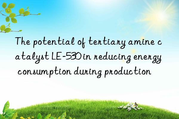 The potential of tertiary amine catalyst LE-530 in reducing energy consumption during production