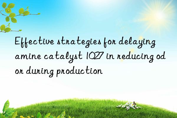 Effective strategies for delaying amine catalyst 1027 in reducing odor during production