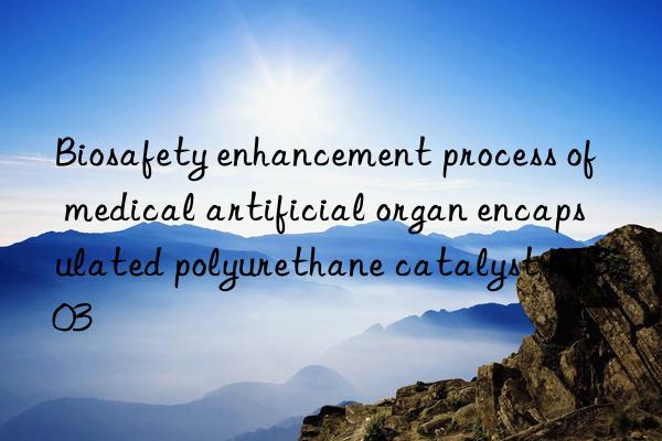 Biosafety enhancement process of medical artificial organ encapsulated polyurethane catalyst PT303