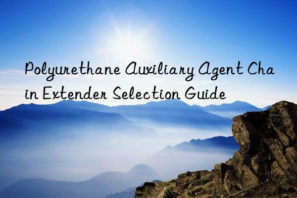 Polyurethane Auxiliary Agent Chain Extender Selection Guide