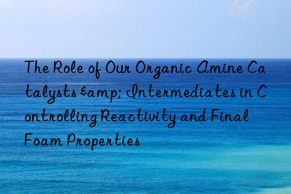 The Role of Our Organic Amine Catalysts & Intermediates in Controlling Reactivity and Final Foam Properties