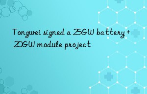 Tongwei signed a 25GW battery + 20GW module project