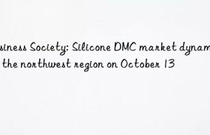 Business Society: Silicone DMC market dynamics in the northwest region on October 13