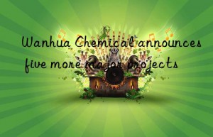 Wanhua Chemical announces five more major projects