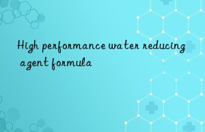High performance water reducing agent formula