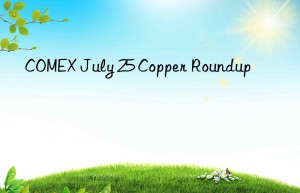 COMEX July 25 Copper Roundup