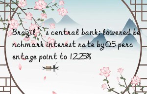 Brazil’s central bank: lowered benchmark interest rate by 0.5 percentage point to 12.25%