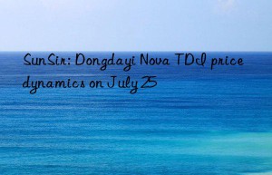 SunSir: Dongdayi Nova TDI price dynamics on July 25