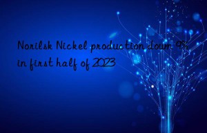 Norilsk Nickel production down 9% in first half of 2023
