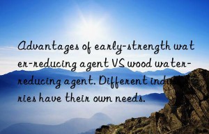 Advantages of early-strength water-reducing agent VS wood water-reducing agent. Different industries have their own needs.