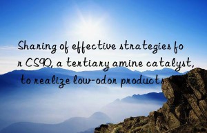 Sharing of effective strategies for CS90, a tertiary amine catalyst, to realize low-odor products