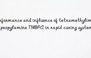 Performance and influence of tetramethyliminodipropylamine TMBPA in rapid curing system