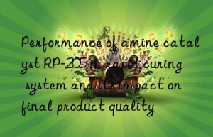 Performance of amine catalyst RP-205 in rapid curing system and its impact on final product quality