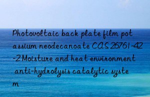 Photovoltaic back plate film potassium neodecanoate CAS 26761-42-2 Moisture and heat environment anti-hydrolysis catalytic system