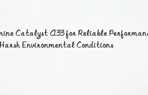 Amine Catalyst A33 for Reliable Performance in Harsh Environmental Conditions