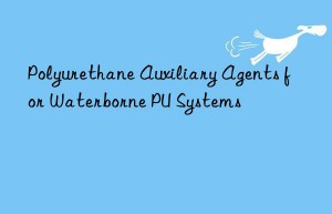 Polyurethane Auxiliary Agents for Waterborne PU Systems