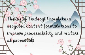 The use of Tridecyl Phosphite in recycled content formulations to improve processability and material properties