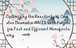 Optimizing the Reactivity of Covestro Desmodur 44V20L with Polyols for Fast and Efficient Manufacturing.