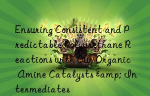 Ensuring Consistent and Predictable Polyurethane Reactions with Our Organic Amine Catalysts & Intermediates