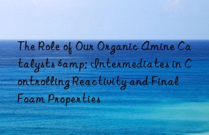 The Role of Our Organic Amine Catalysts & Intermediates in Controlling Reactivity and Final Foam Properties