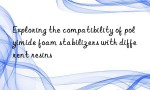 Exploring the compatibility of polyimide foam stabilizers with different resins