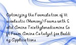 Optimizing the Formulation of Viscoelastic (Memory) Foams with Solid Amine Triethylenediamine Soft Foam Amine Catalyst for Bedding Applications